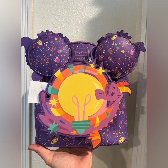 Disney parks figment loungefly festival of the arts *BAG ONLY - Picture 10 of 11